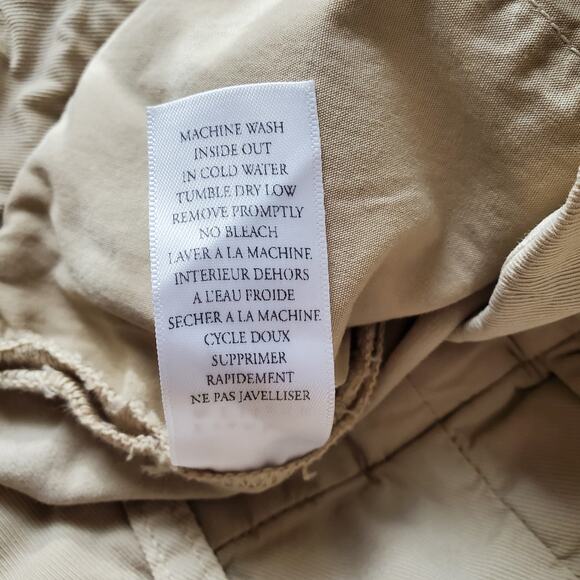 Frank & Eileen Wicklow Italian Chino Khaki Straight Leg Mid Rise Pants Size 10 - Picture 10 of 10